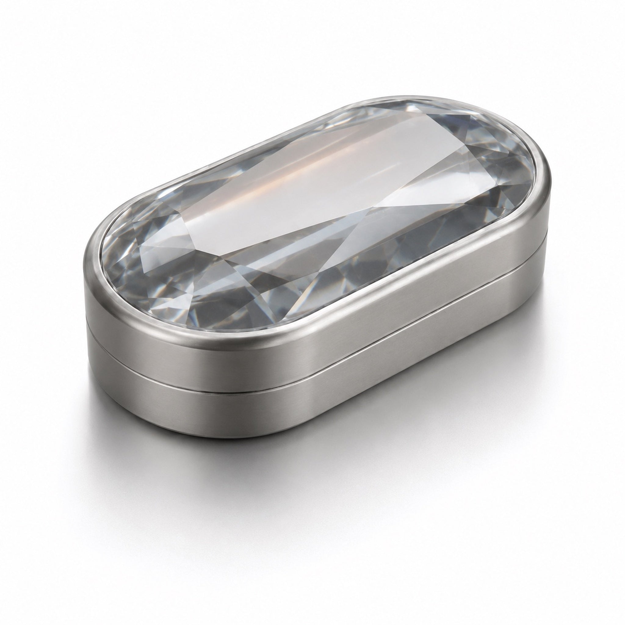 Natural Clear Quartz EDC Fidget Slider