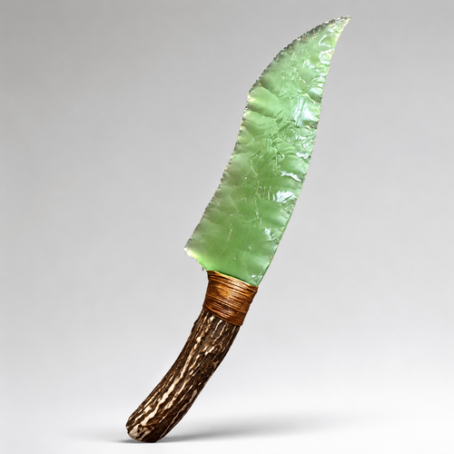 Handcrafted crystal stone art knife - Style 01