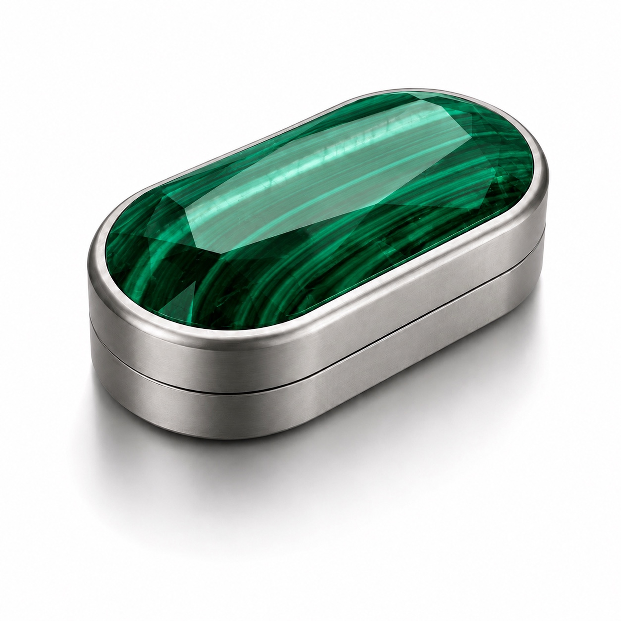 Natural Malachite EDC Fidget Slider