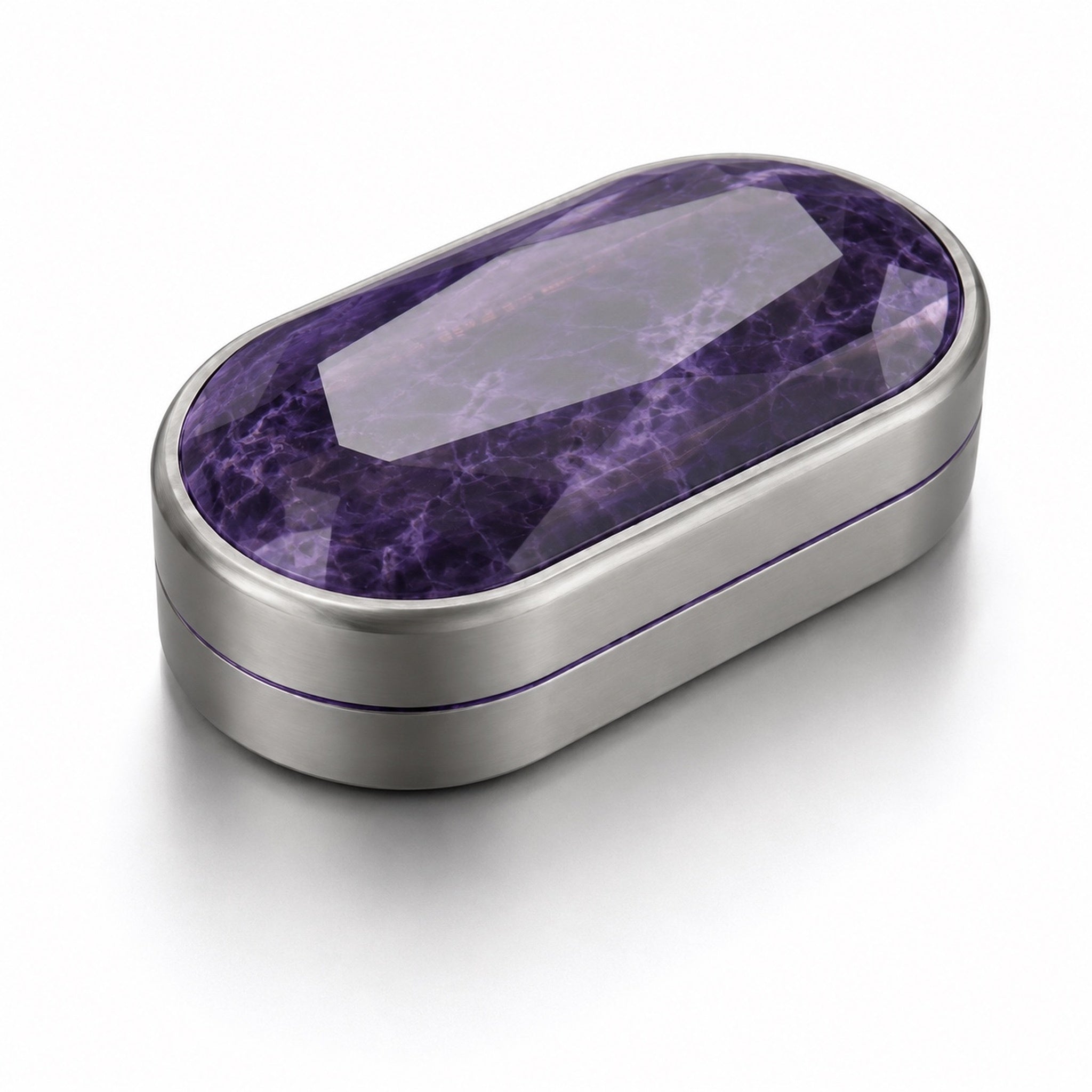 Natural Amethyst EDC Fidget Slider
